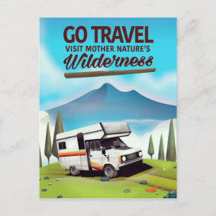 Gå på resande, besök mor natures Wilderness RV. Vykort
