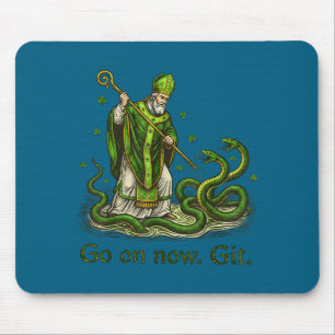Gå på St. Patricks dag irländsk rolig Sankt Patrik Musmatta