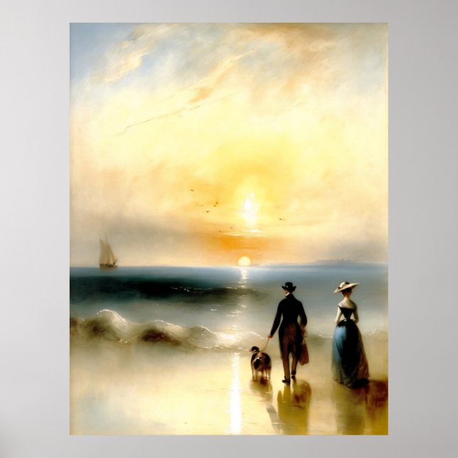 Gå på stranden poster (Framsidan)