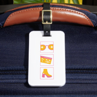 Gå på Vacation Luggage Tag Bagagebricka