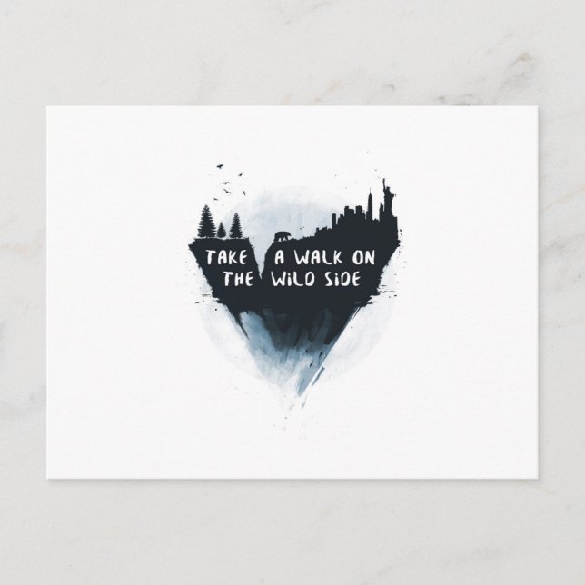 Gå på vilden vykort (Framsida)