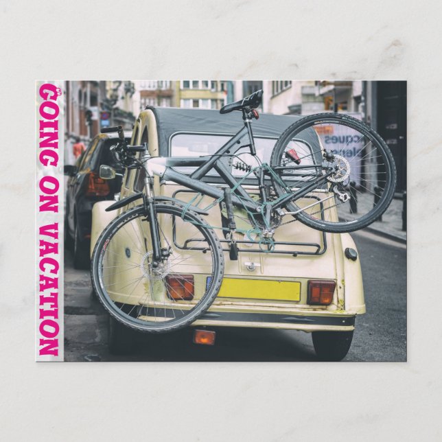 Gå på visitkort för vaccinering vykort (Framsida)