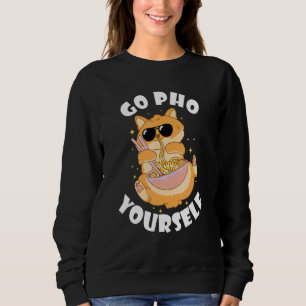 Gå Pho Katt Pho Skål Vietnamesisk Mat Pho Nudelsop T Shirt