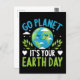 Gå planeten det är din jorddag 22 april vykort (Front/Back)