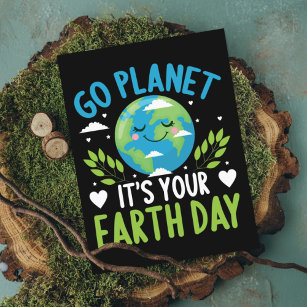 Gå planeten det är din jorddag 22 april vykort