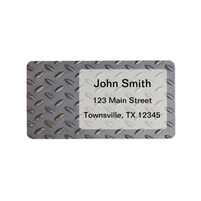 Gå plåt adressetikett (Framsidan)