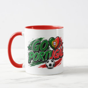 GÅ PORTUGAL Supporter   Portugisisk Stolthet Fot Mugg
