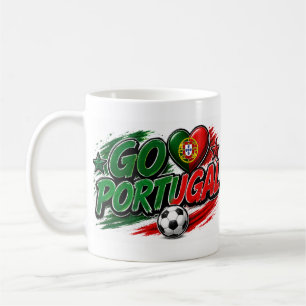 GÅ PORTUGAL Supporter   Portugisisk Stolthet Fotbo Kaffemugg