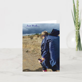 Gå precis… uppmuntran noterar kort