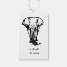 Gå rakt till framgång presentetikett