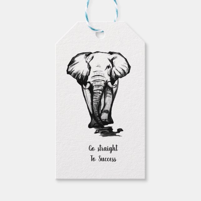 Gå rakt till framgång presentetikett (Framsidan)