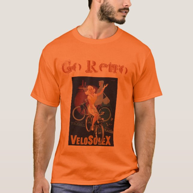 Gå Retro Tee Shirt (Framsida)