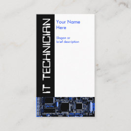 Gå runt blått 2" DET den tekniker" visitkorten Visitkort