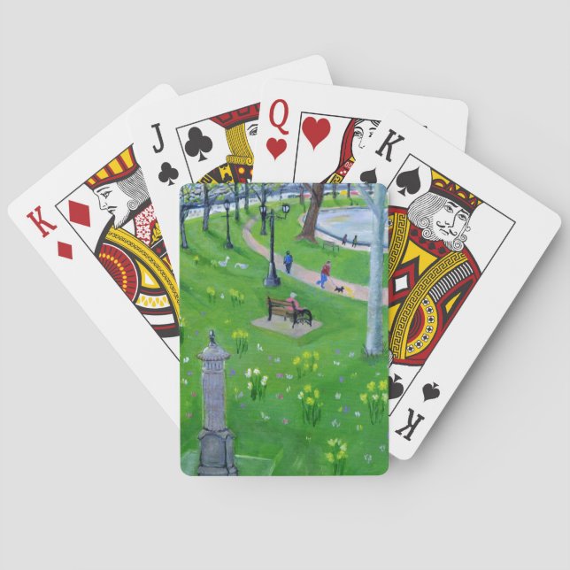 Gå runt i Lough i Kork, Irland Casinokort (Baksidan)