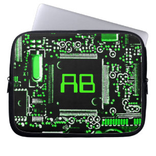 Gå runt monogramlaptop sleeve 10" för grönt 2,