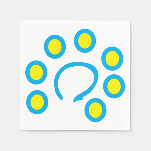 Gå runt Napkins Pappersservett (Framsidan)