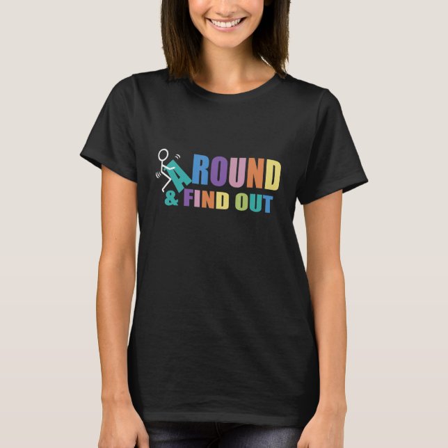Gå runt och ta reda på t shirt (Framsida)
