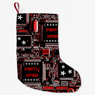 Gå runt röd 2" dubbelsidig god jul liten julstrumpa