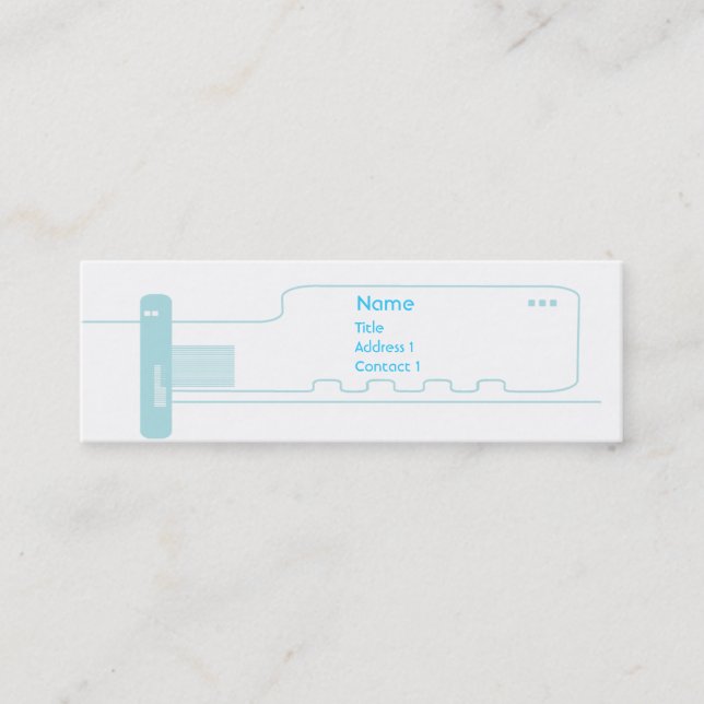 Gå runt - smalan mini visitkort (Framsida)