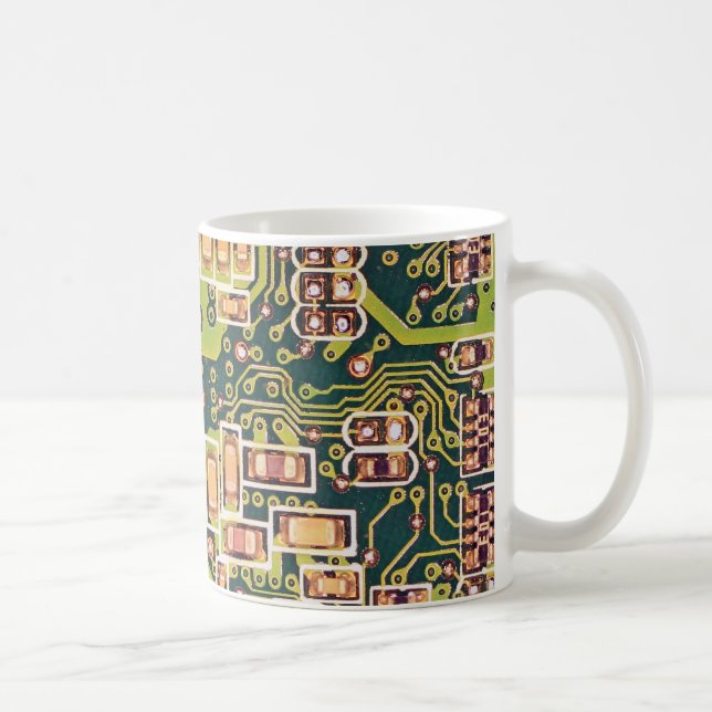 Gå runt stiger ombord makrofotoet kaffemugg (Höger)