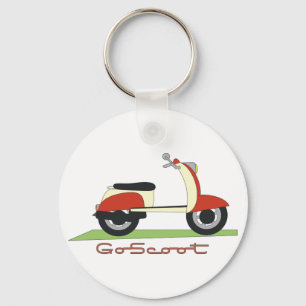 Gå Scoot Nyckelring
