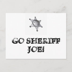 Gå sheriff Joe! Vykort