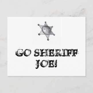 Gå sheriff Joe! Vykort