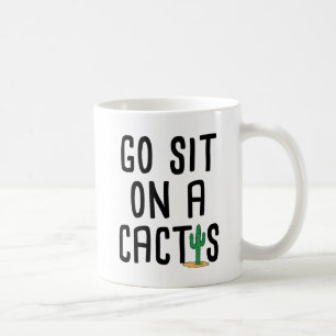 Gå sitter på en kaktus kaffemugg