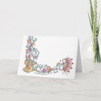 Gå! Sloth with Jungle Vines Kort