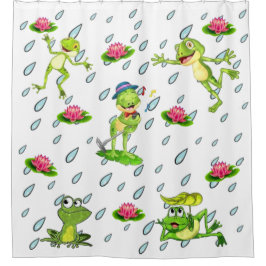 Gå snart till Frog Shower Curtain