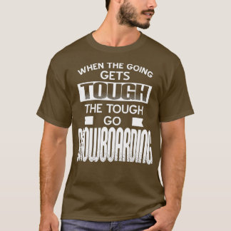 Gå snowboarding t shirt