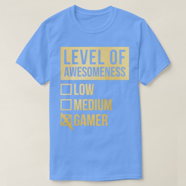 Ga-spel för spel med låg medvetandenivå t shirt (Design framsida)