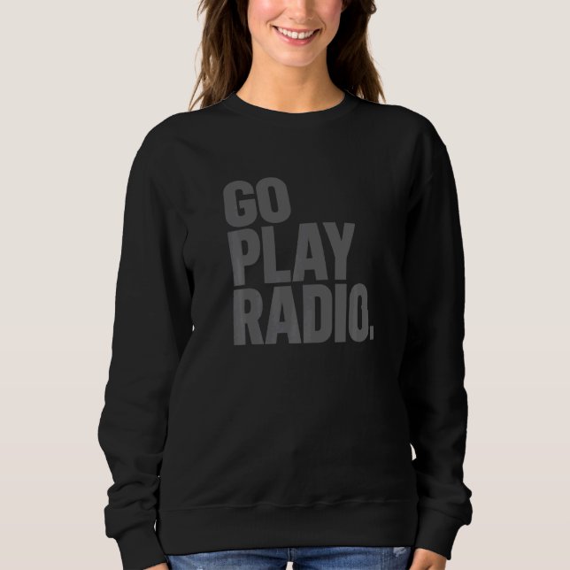 Gå Spela Radio Amatörradio T Shirt (Framsida)