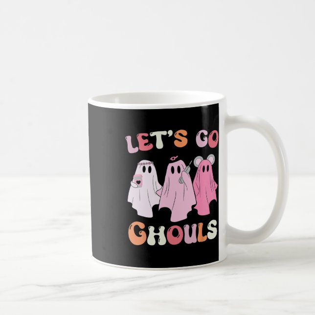 Gå spöken Halloween-spöke Outfit Kostym Retro Gro Kaffemugg (Höger)
