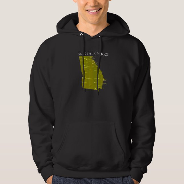 Ga State Parker Wearable Georgia State Park Checkl Hoodie (Framsida)