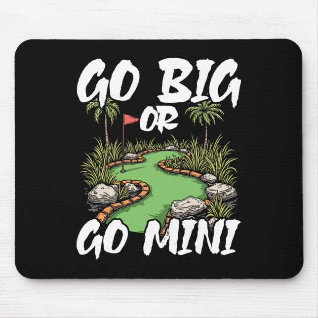 Gå Stor Eller Gå Mini Mini Golf Musmatta (Framsidan)