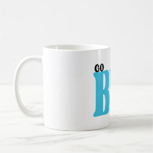 Gå Stor Motivationscitat Kaffemugg