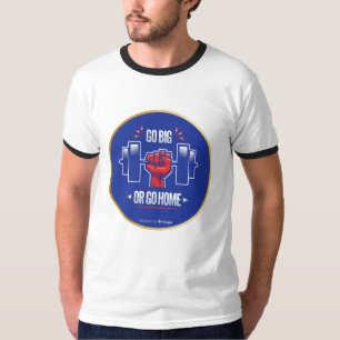 Gå stort eller hem t shirt