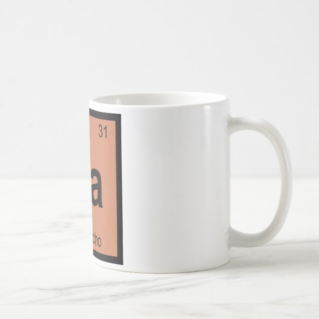 Ga - Symbol för bord för Gazpacho soppakemi Kaffemugg (Höger)