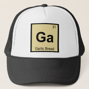 Ga - Symbol för bord för vitlökbrödkemi period Keps