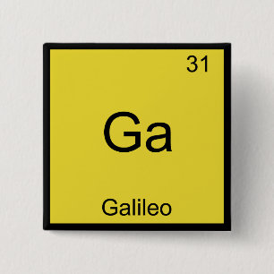Ga - Symbol Te för galirogen - galiumisk-nukleär Knapp