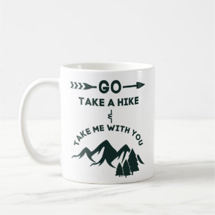Gå tar en vandring och tar mig med dig kaffemugg