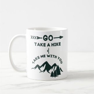 Gå tar en vandring och tar mig med dig kaffemugg