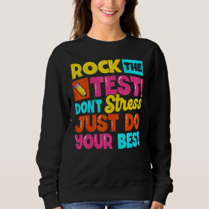 Gå Testdagens Lärar Testdag Stressar Inte Gör T Shirt