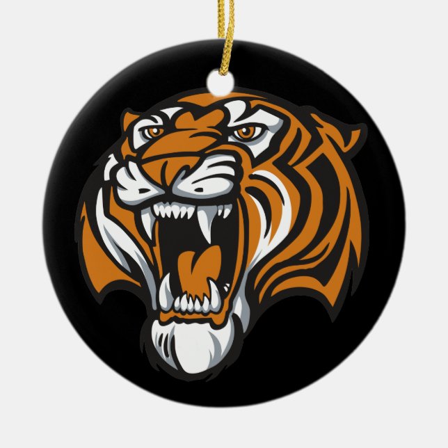 Gå Tiger - Examen - SRF Julgransprydnad Keramik (Framsidan)