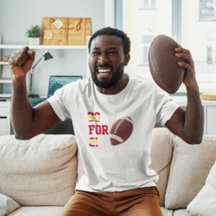Gå till 2 fotbollslag Färg Red Guld T Shirt