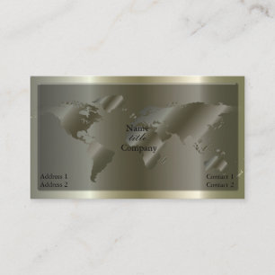 Gå till affärskortet Global/silver Visitkort