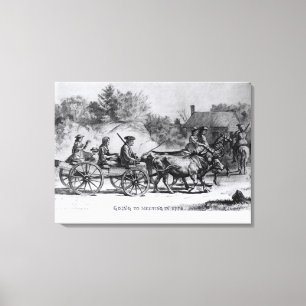Gå till att möta i 1776, 1876 canvastryck