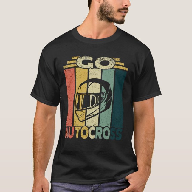 Gå till Autocross I Cone Tävla Autokross T Shirt (Framsida)