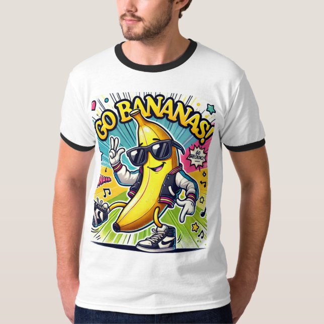 Gå till Bananas! Brytningsutgåva T Shirt (Framsida)